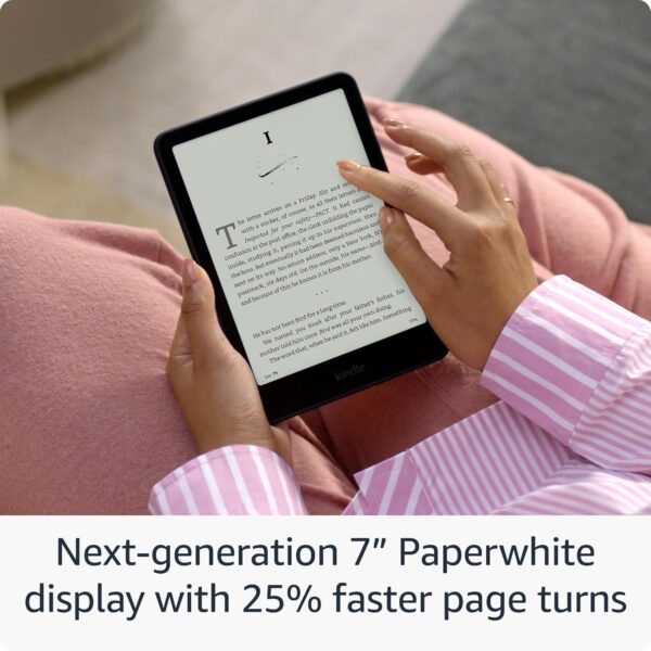 All-new Amazon Kindle Paperwhite (16 GB) – Our fastest Kindle ever, with new 7" glare-free display and weeks of battery life – Raspberry