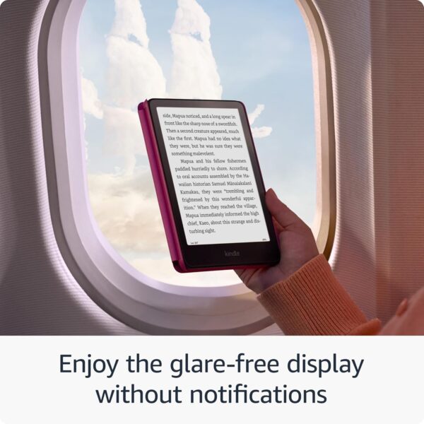 All-new Amazon Kindle Paperwhite (16 GB) – Our fastest Kindle ever, with new 7" glare-free display and weeks of battery life – Raspberry