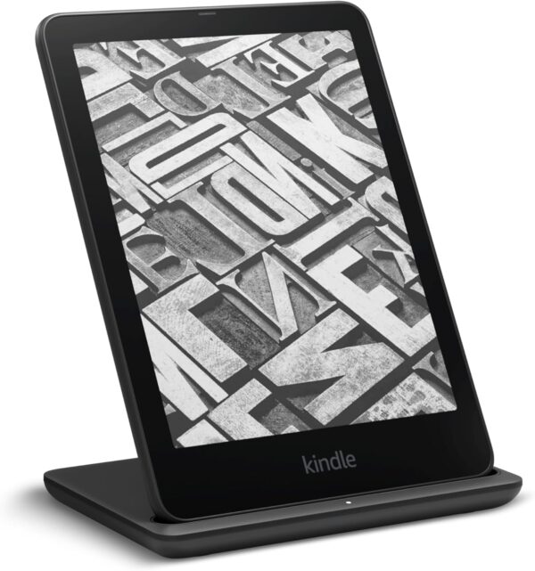 All New, Made for Amazon, Wireless Charging Dock for Kindle Paperwhite Signature Editions (2022 & 2024 Releases) and Kindle Colorsoft Signature Edition (2024 Release)