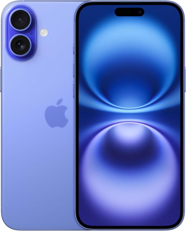 Apple iPhone 16 Plus, US Version, 128GB, Ultramarine - Unlocked (Renewed)
