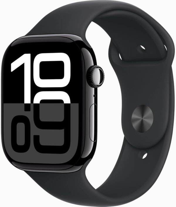 Apple Watch Series 10 [GPS + Cellular, 46mm] - Rose Gold Aluminum Case with Starlight Sport Band, S/M (Renewed)