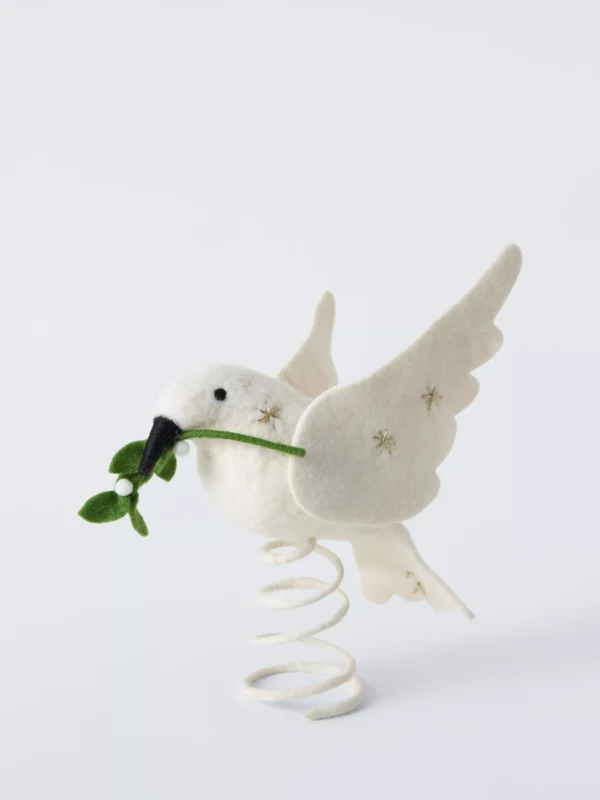 John Lewis Trinket & Treasure Dove Felt Tree Topper