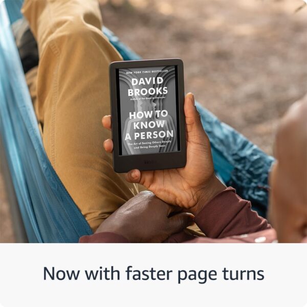 New Amazon Kindle (16 GB) - Lightest and most compact Kindle, with glare-free display, faster page turns, adjustable front light, and long battery life - Matcha